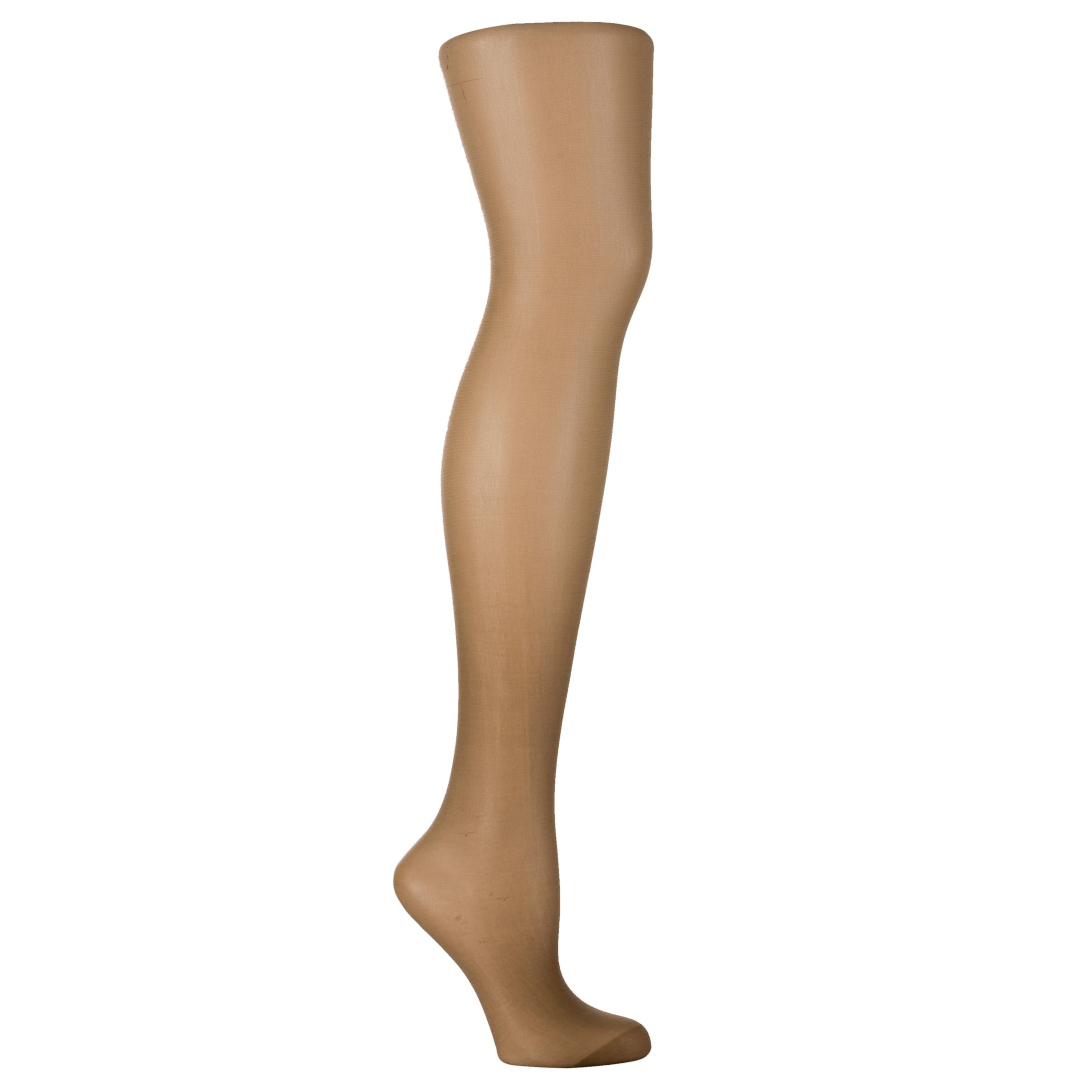 John Lewis Barely There Premium Tights, Cinnamon
