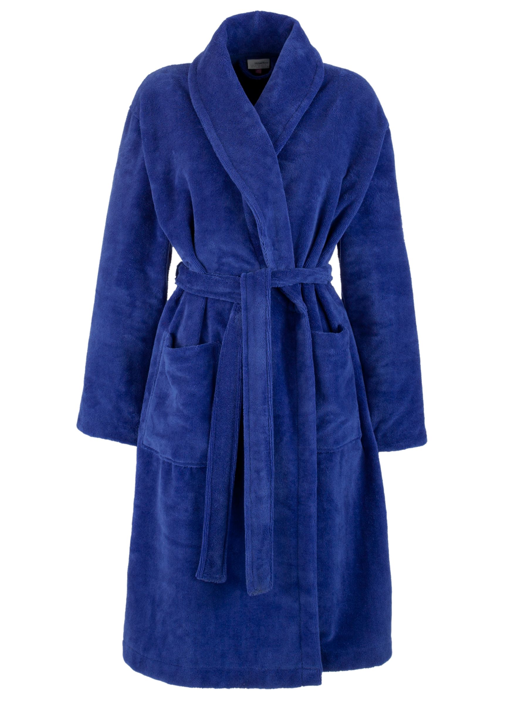 John Lewis Velour Robe, Purple