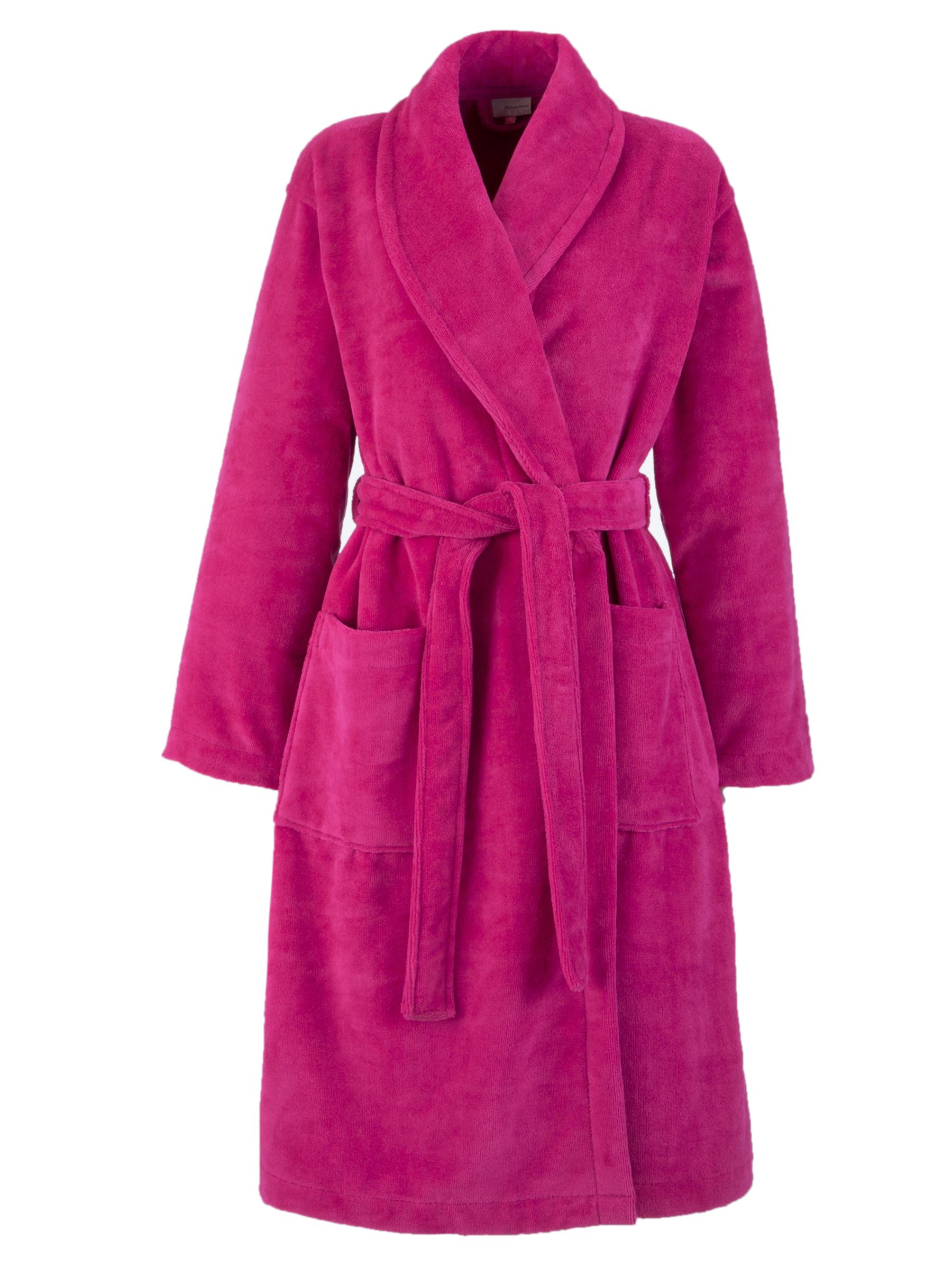 John Lewis Velour Robe, Raspberry