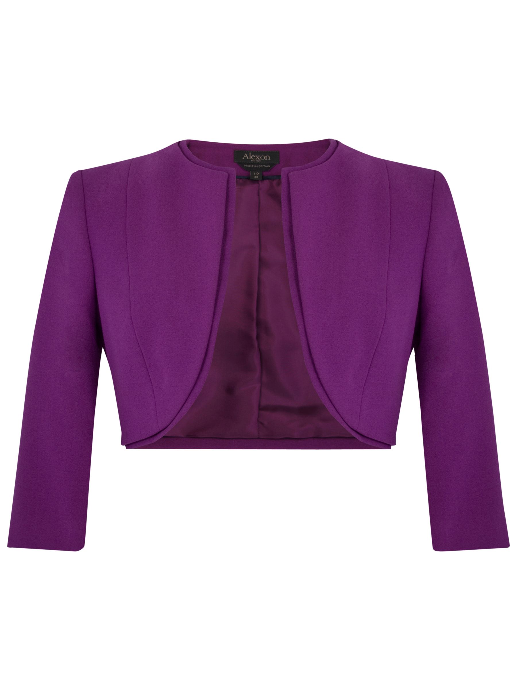 Alexon crepe jacket, amethyst