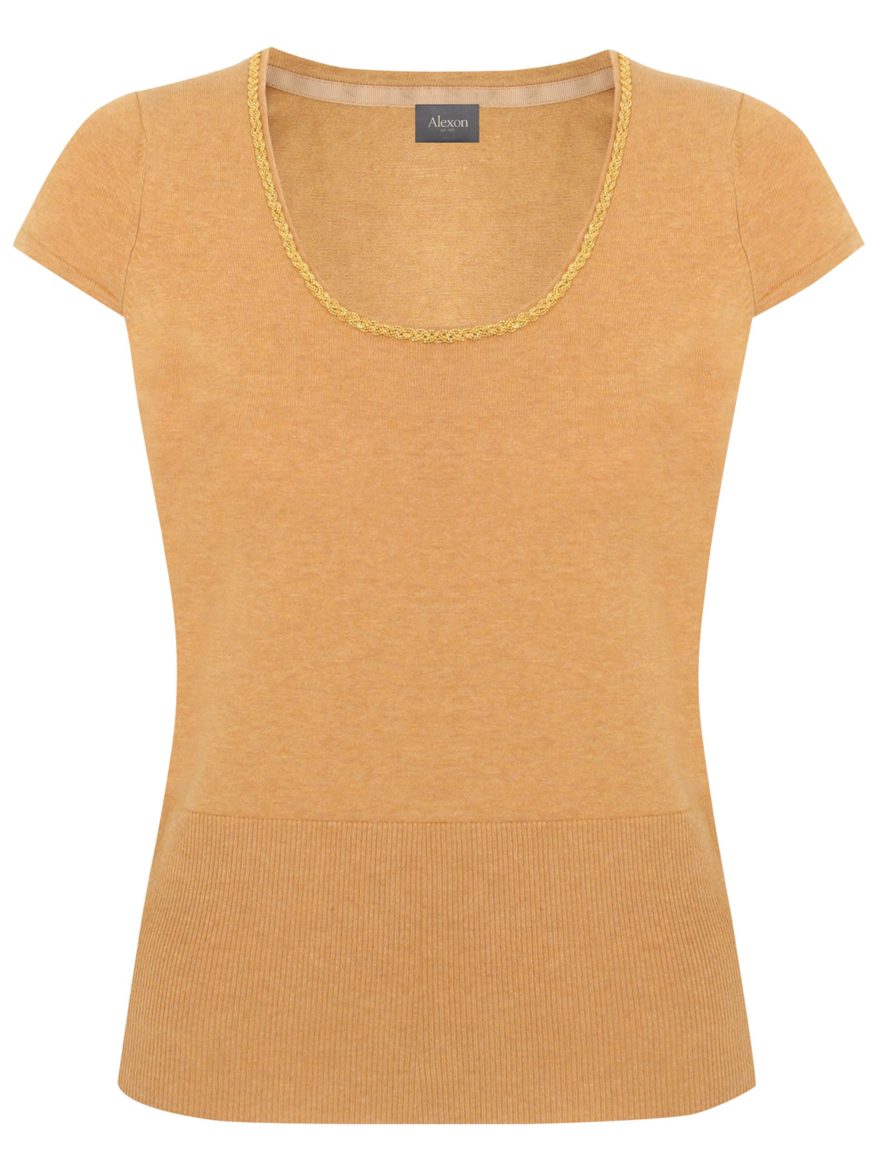 Alexon chain neck jumper, sand