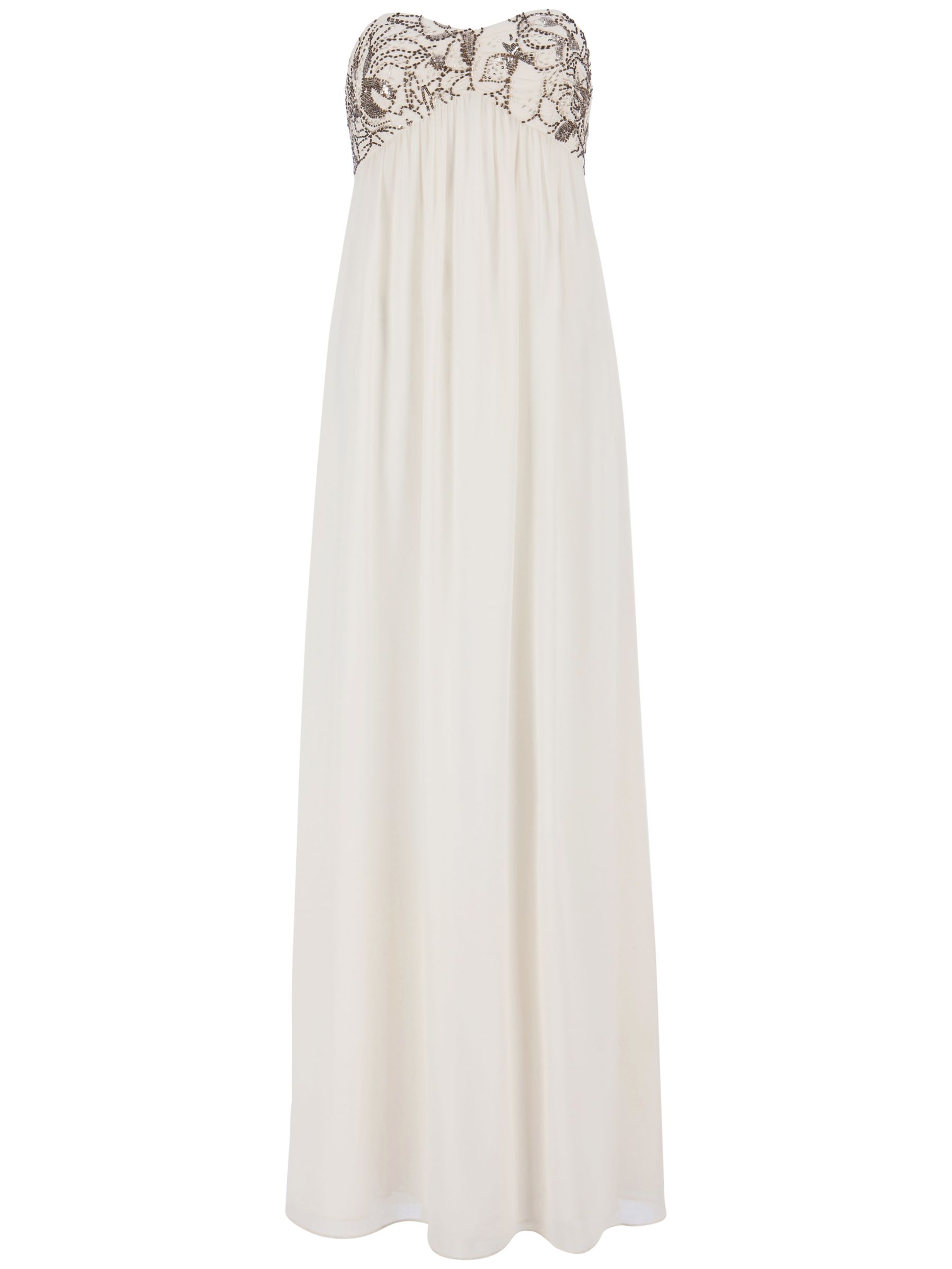 Ted Baker Eltti Beaded Maxi Dress, Cream at John Lewis