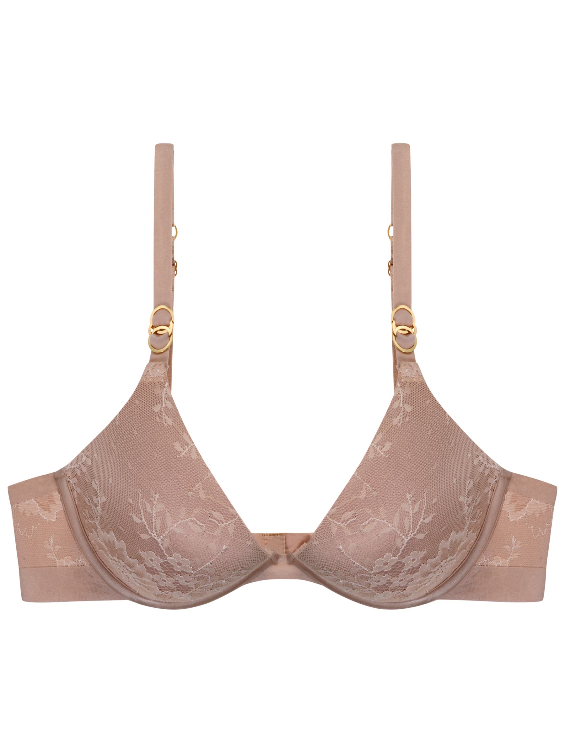 Stella McCartney Lace Plunge Bra, Blush Pink