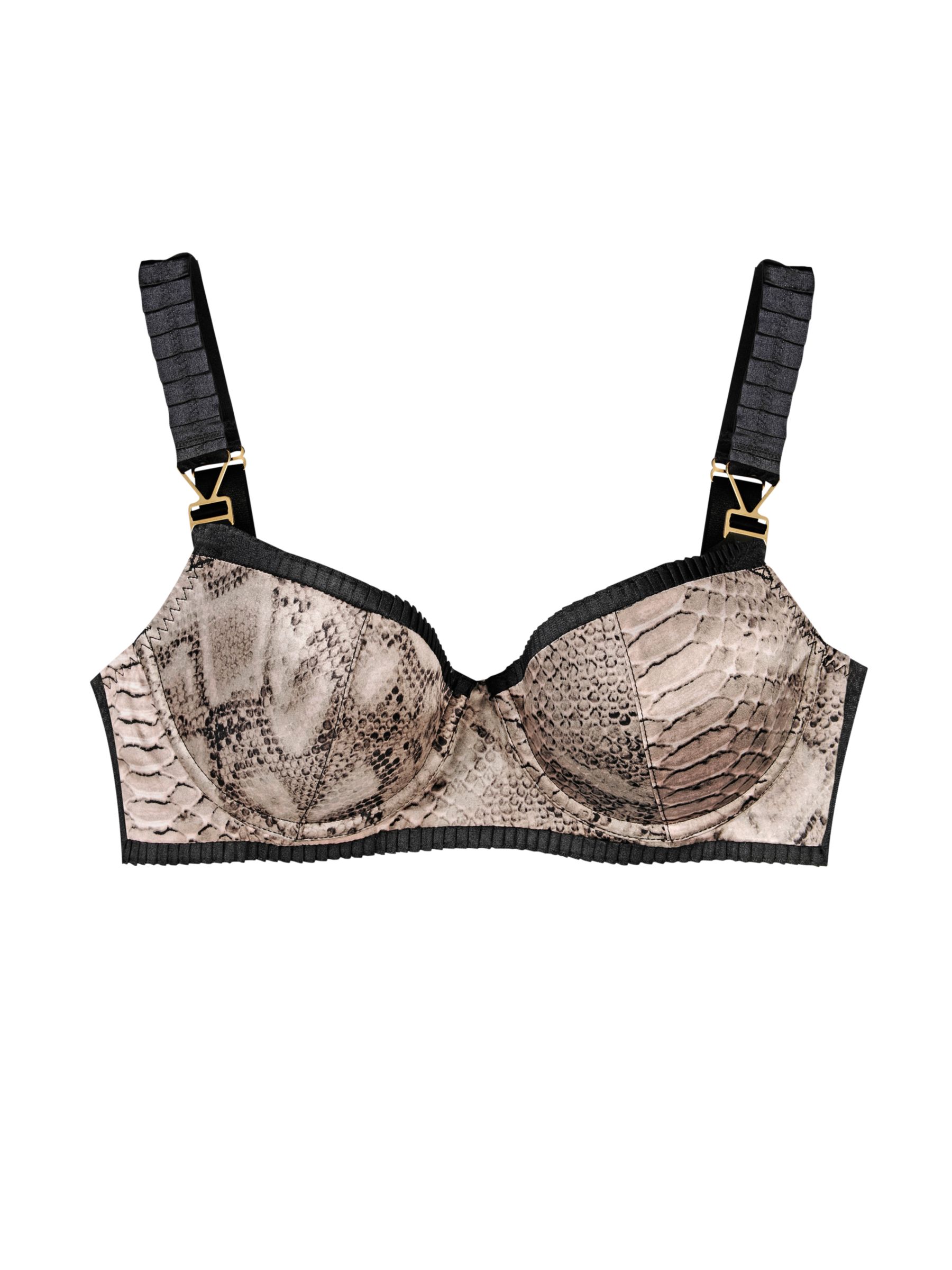Stella McCartney Jodie Rocking Balcony Bra, Python
