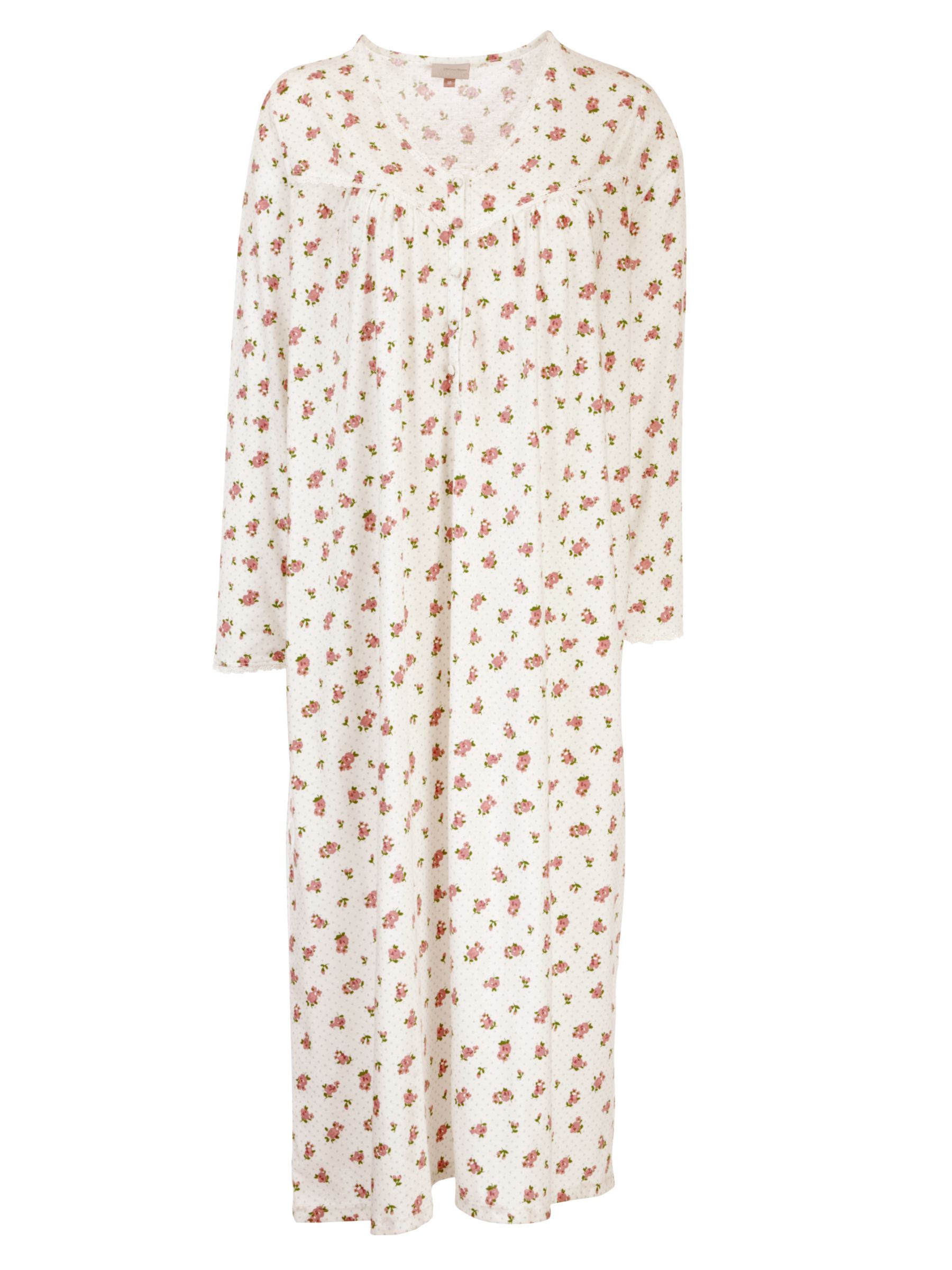John Lewis Floral Print Nightdress, Multi
