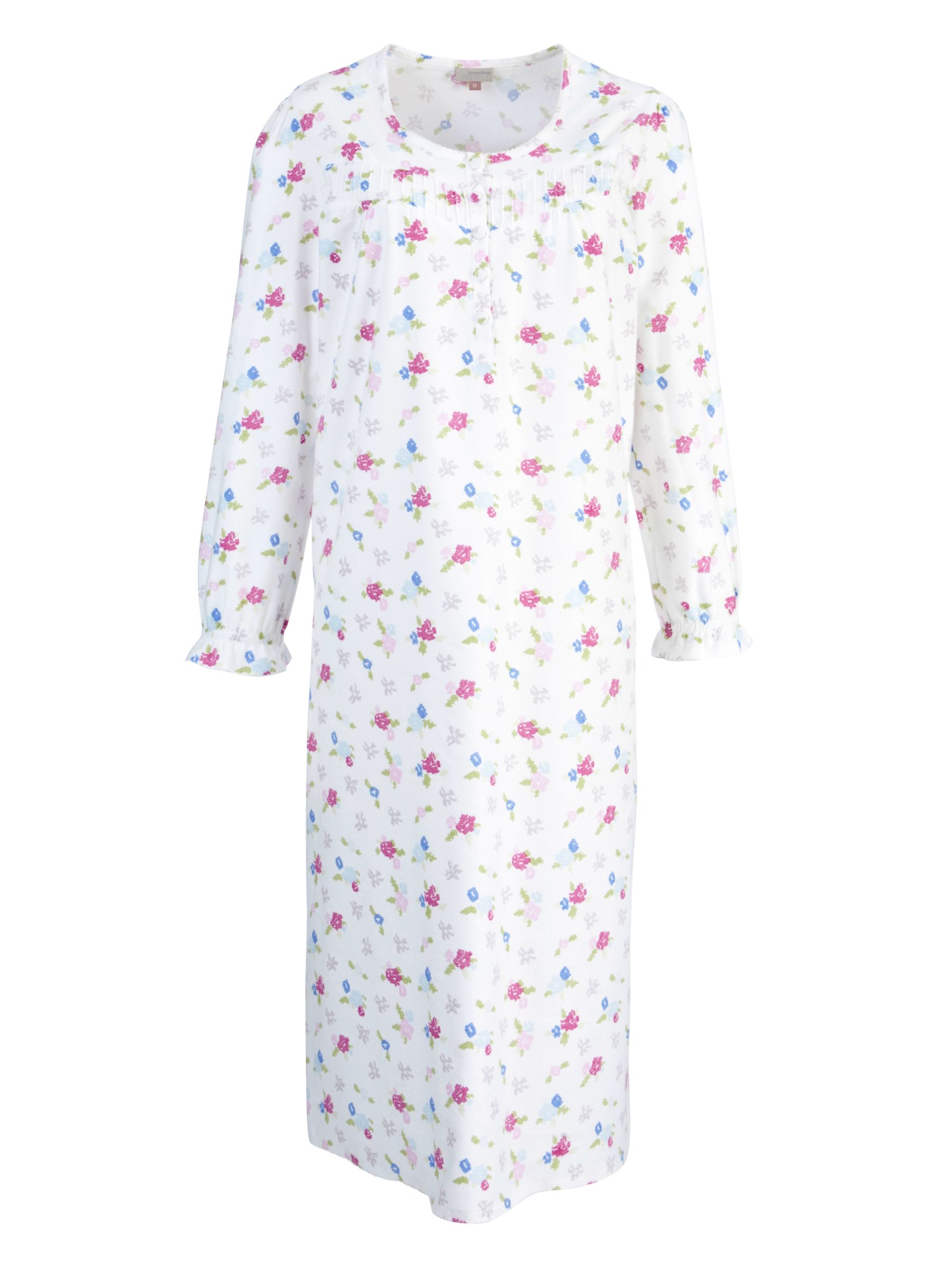 John Lewis Jeanette Florals Print Nightdress, Multi