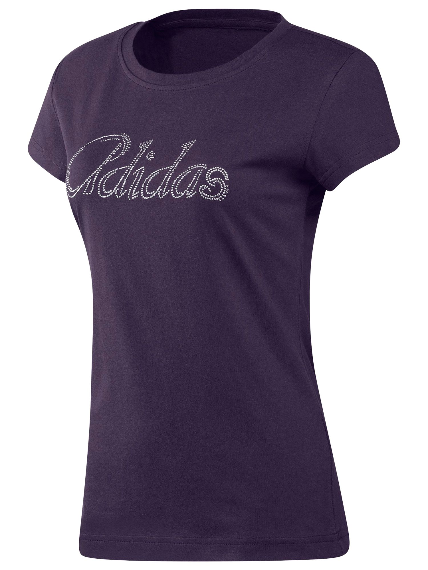 Adidas Glitter T-Shirt, Dark Violet