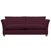 John Lewis Options Flare Arm Grand Sofa, Eaton Cassis, width 225cm