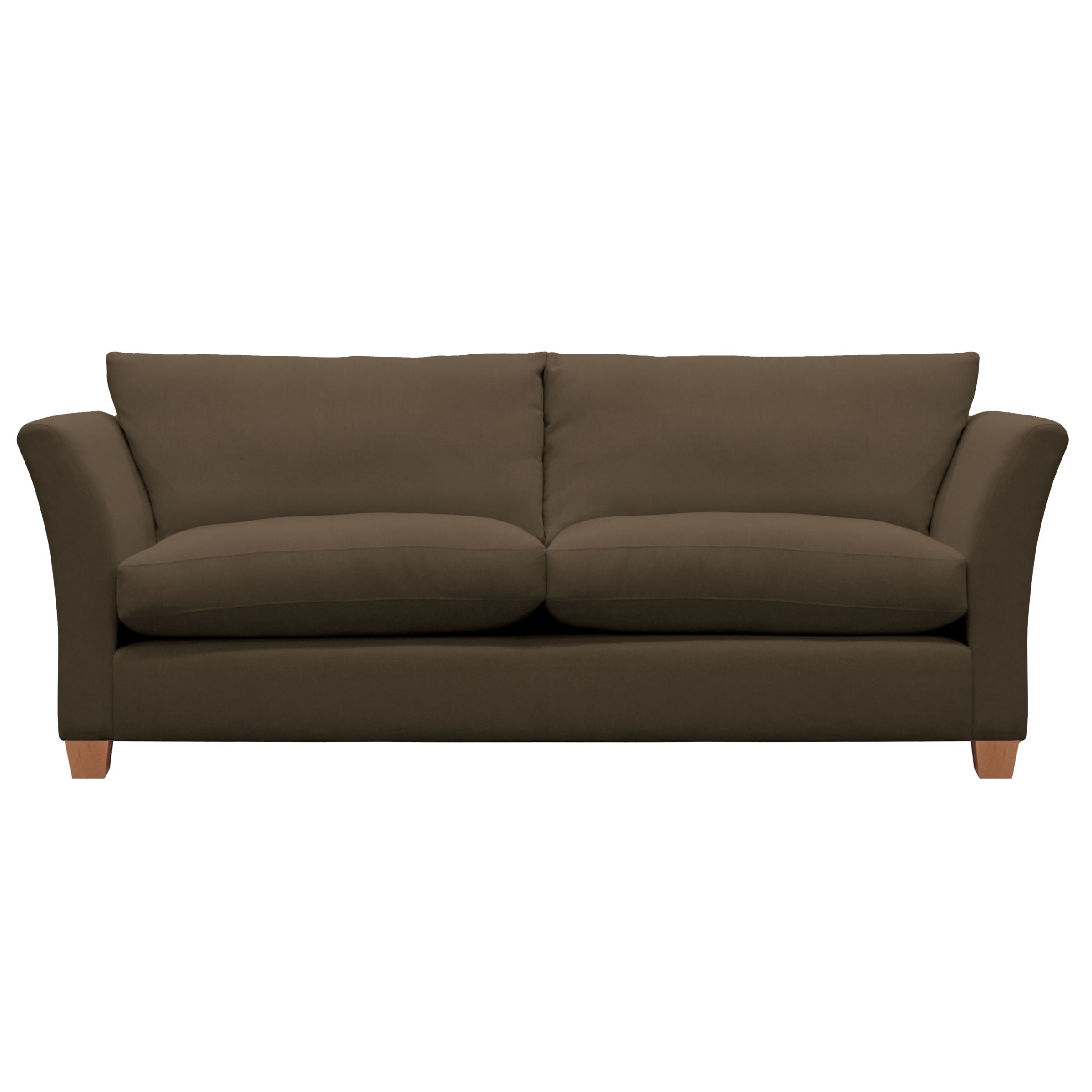 John Lewis Options Flare Arm Grand Sofa, Eaton Chocolate, width 225cm