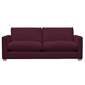 John Lewis Options Slim Arm Grand Sofa, Eaton Cassis, width 225cm