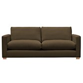 John Lewis Options Slim Arm Grand Sofa, Eaton Chocolate, width 225cm
