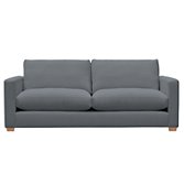 John Lewis Options Slim Arm Grand Sofa, Eaton Grey, width 225cm