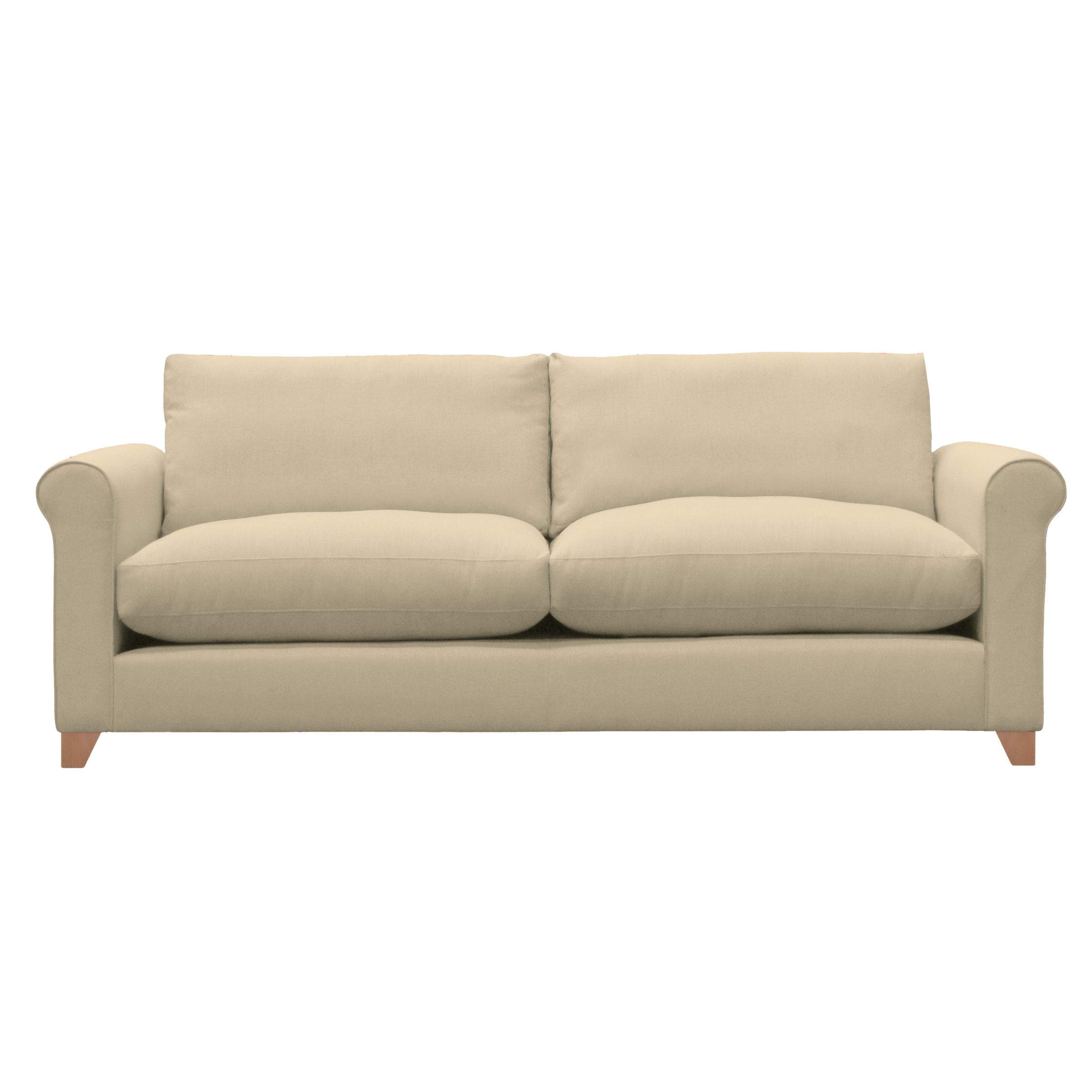 John Lewis Options Scroll Arm Grand Sofa, Eaton Taupe, width 217cm