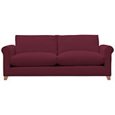 John Lewis Options Scroll Arm Grand Sofa, Linley Mulberry, width 217cm