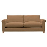 John Lewis Options Scroll Arm Grand Sofa, Linley Mushroom, width 217cm