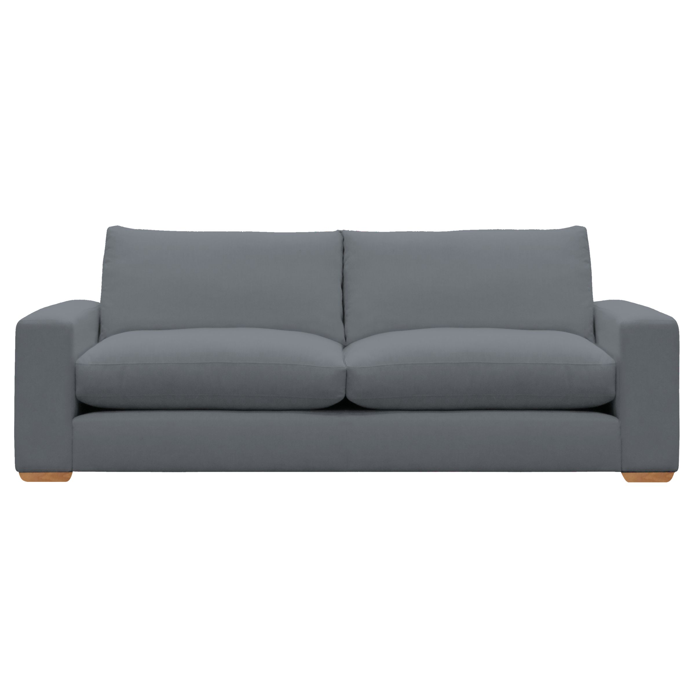 John Lewis Options Wide Arm Grand Sofa, Eaton Grey, width 225cm