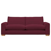 John Lewis Options Wide Arm Grand Sofa, Linley Mulberry, width 225cm