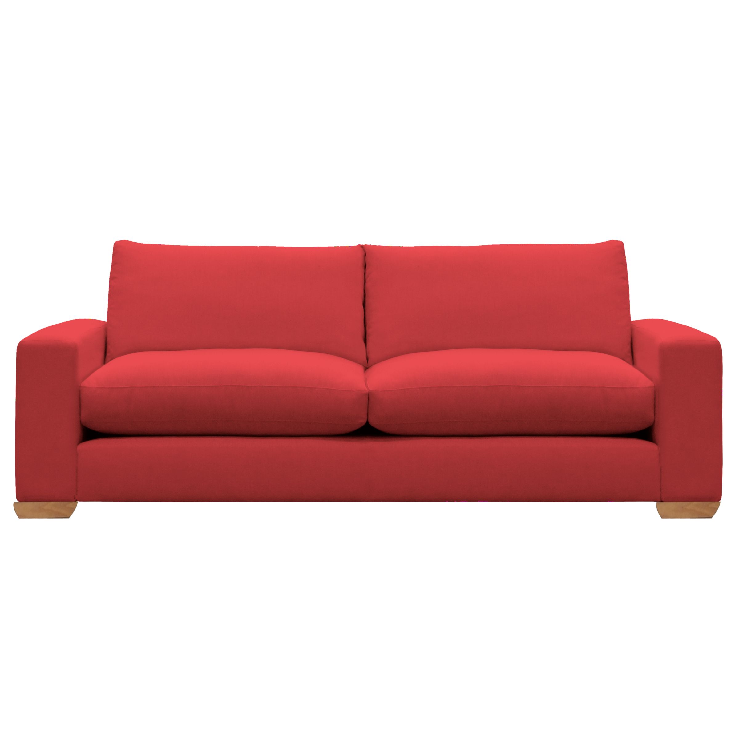 John Lewis Options Wide Arm Grand Sofa, Linley Red, width 225cm