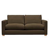 John Lewis Options Slim Arm Large Sofa, Eaton Chocolate, width 200cm