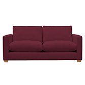 John Lewis Options Slim Arm Large Sofa, Linley Mulberry, width 187cm
