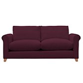 John Lewis Options Scroll Arm Large Sofa, Eaton Cassis, width 192cm