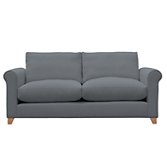 John Lewis Options Scroll Arm Large Sofa, Eaton Grey, width 192cm