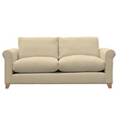 John Lewis Options Scroll Arm Large Sofa, Eaton Taupe, width 192cm