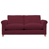 John Lewis Options Scroll Arm Large Sofa, Linley Mulberry, width 192cm