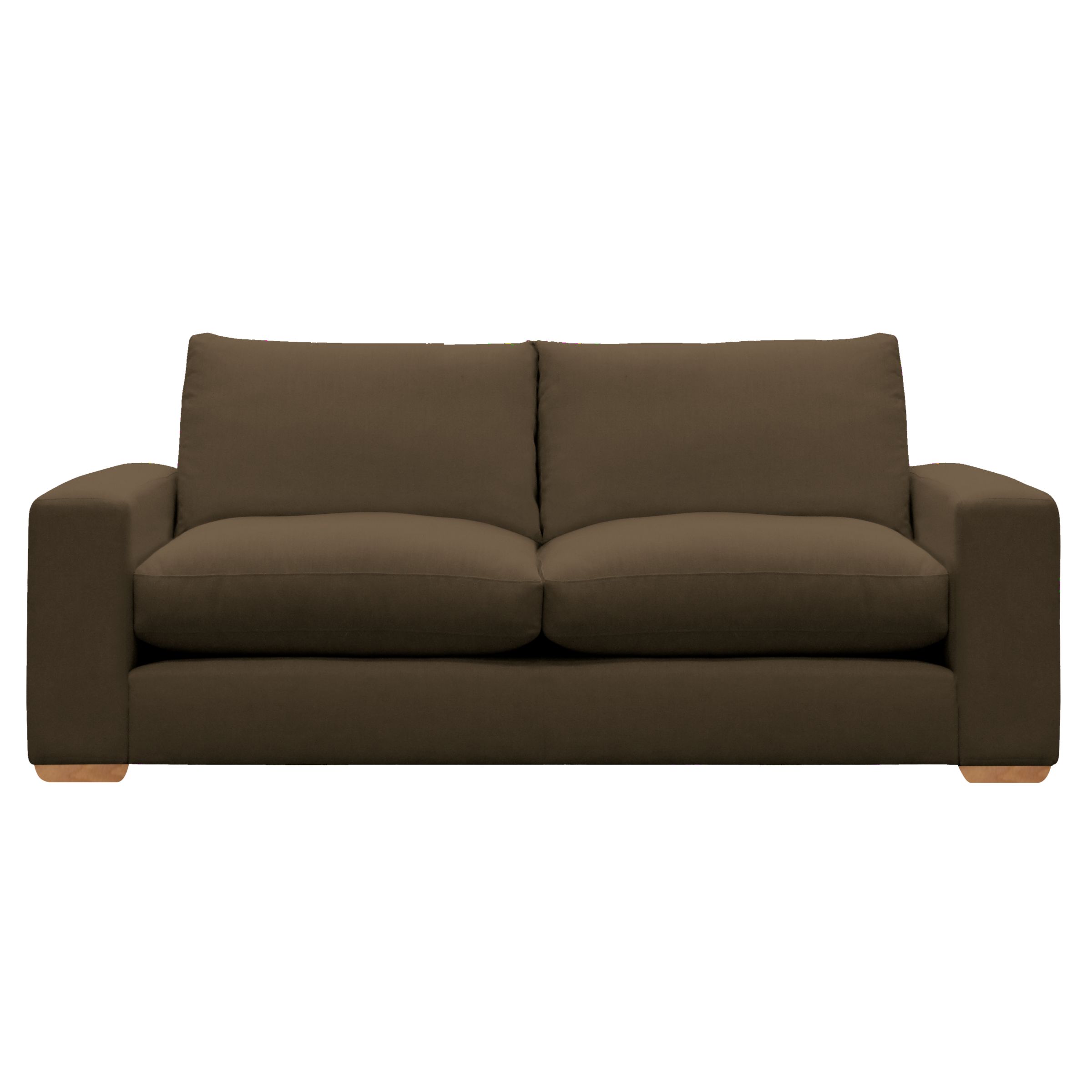 John Lewis Options Wide Arm Large Sofa, Eaton Chocolate, width 200cm