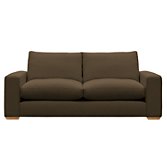 John Lewis Options Wide Arm Large Sofa, Eaton Chocolate, width 200cm
