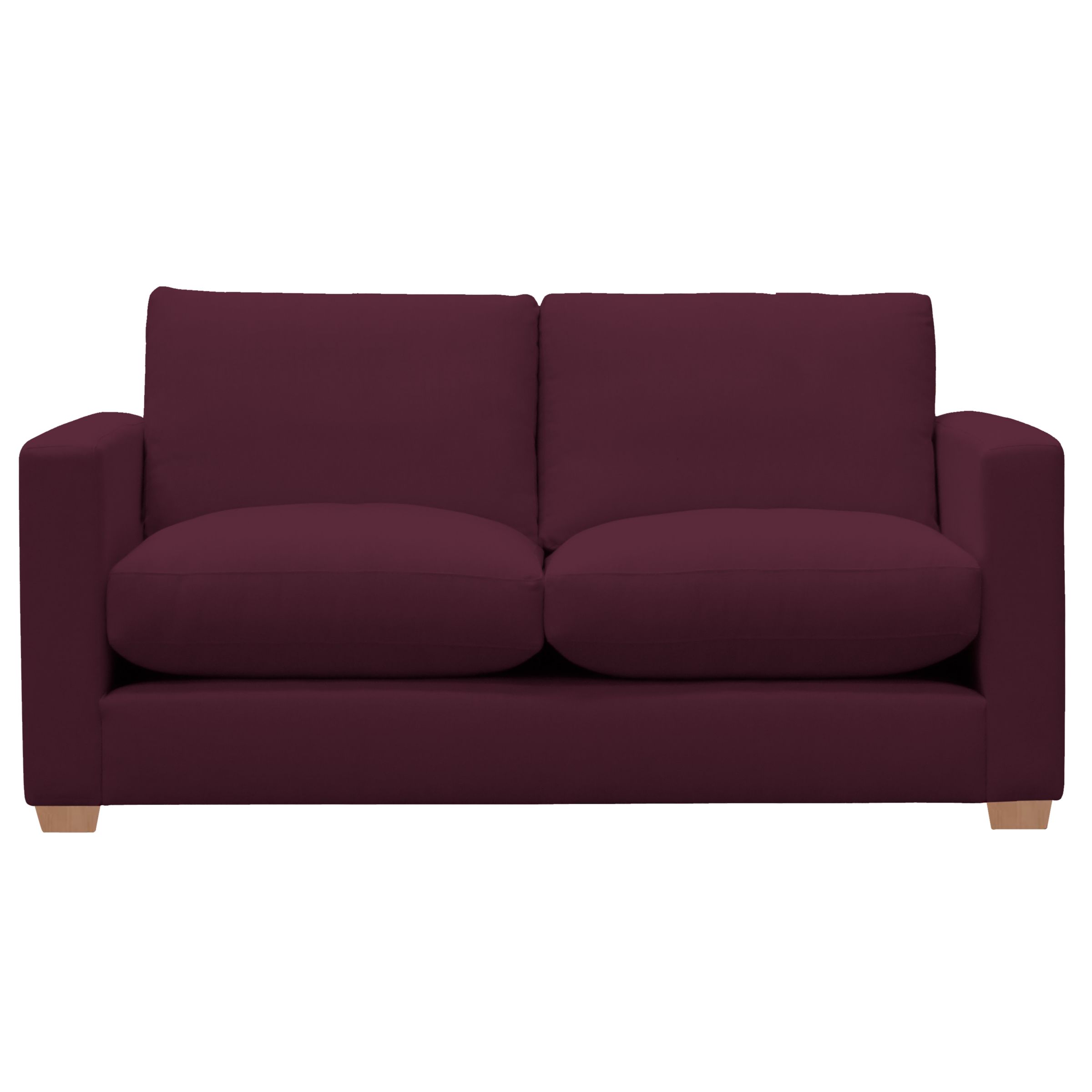 John Lewis Options Slim Arm Medium Sofa, Eaton Cassis, width 183cm