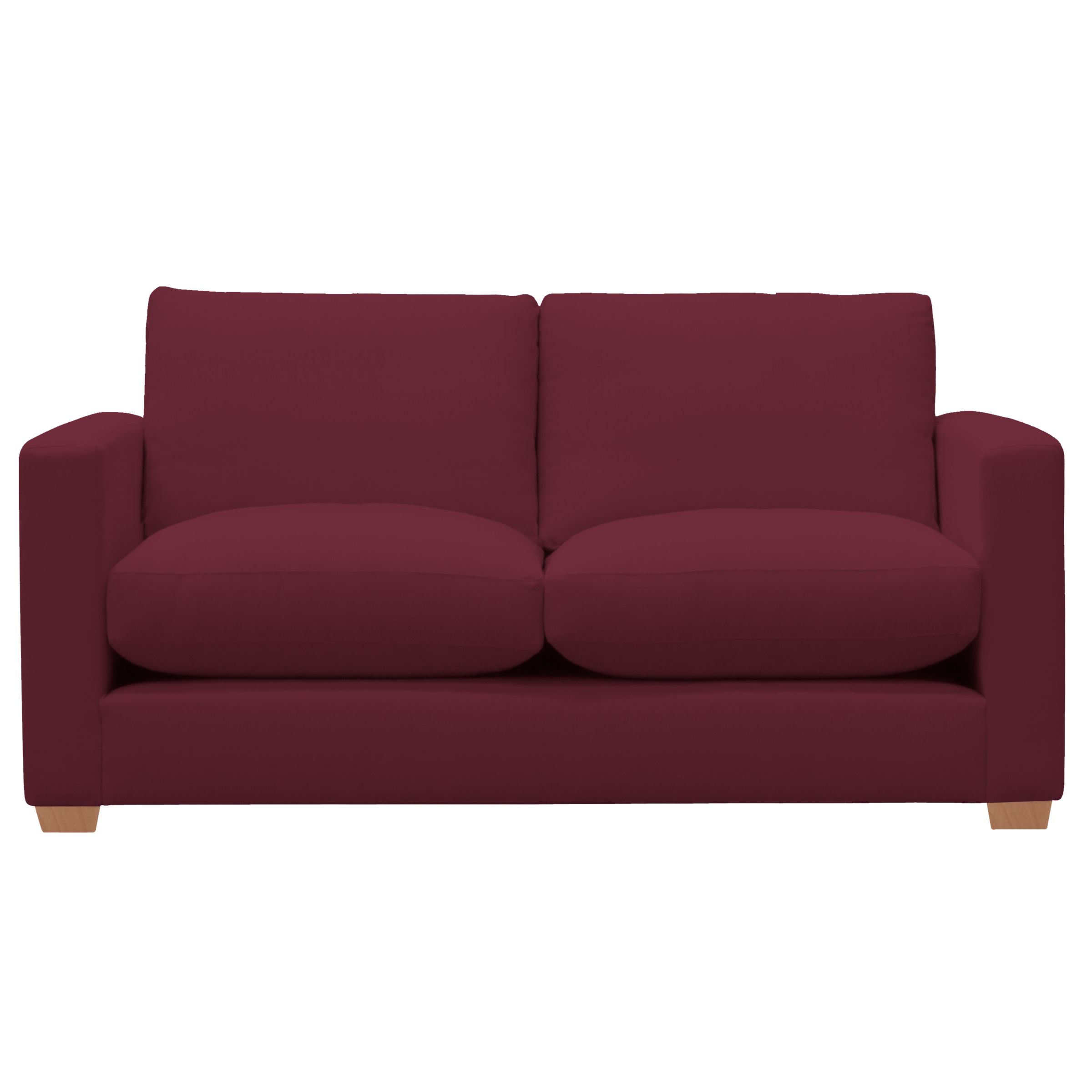 John Lewis Options Slim Arm Medium Sofa, Linley Mulberry, width 170cm