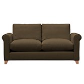 John Lewis Options Scroll Arm Medium Sofa, Eaton Chocolate, width 175cm