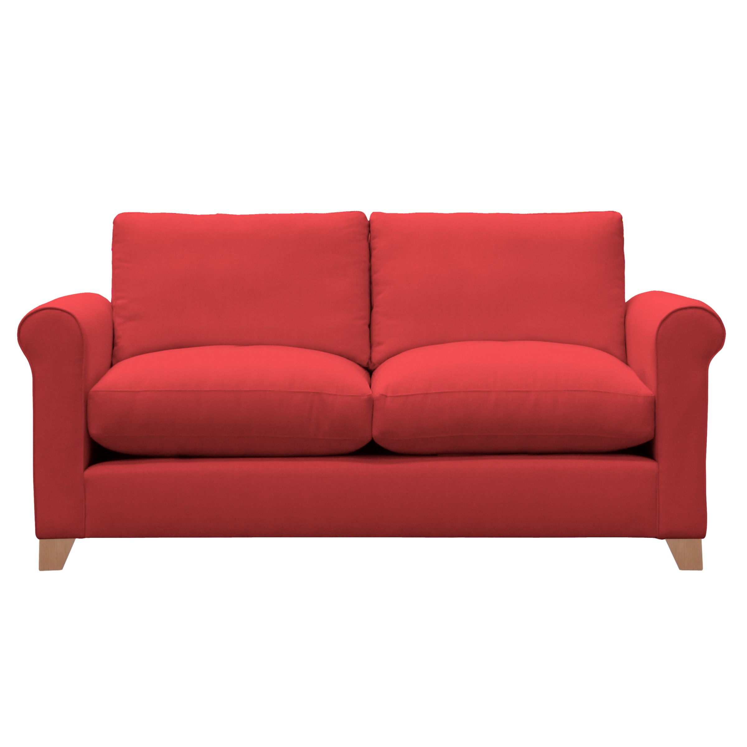 John Lewis Options Scroll Arm Medium Sofa, Linley Red, width 175cm
