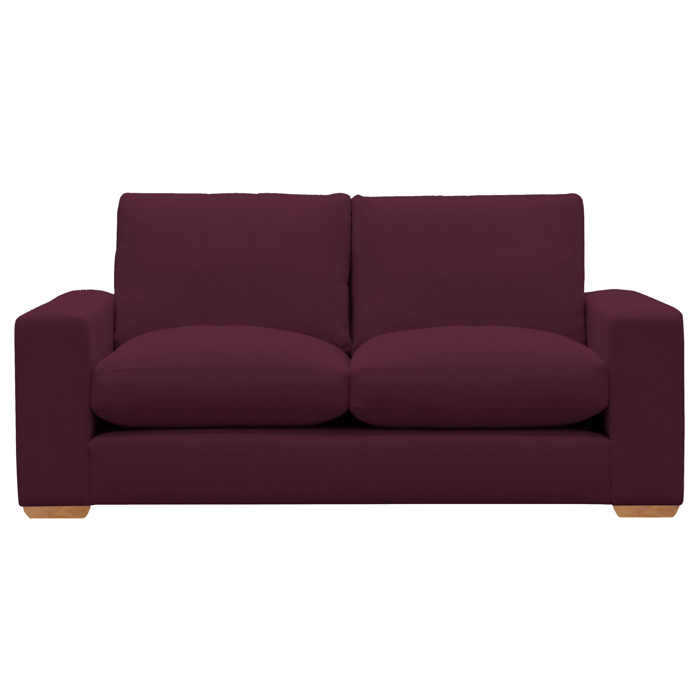 John Lewis Options Wide Arm Medium Sofa, Eaton Cassis, width 183cm