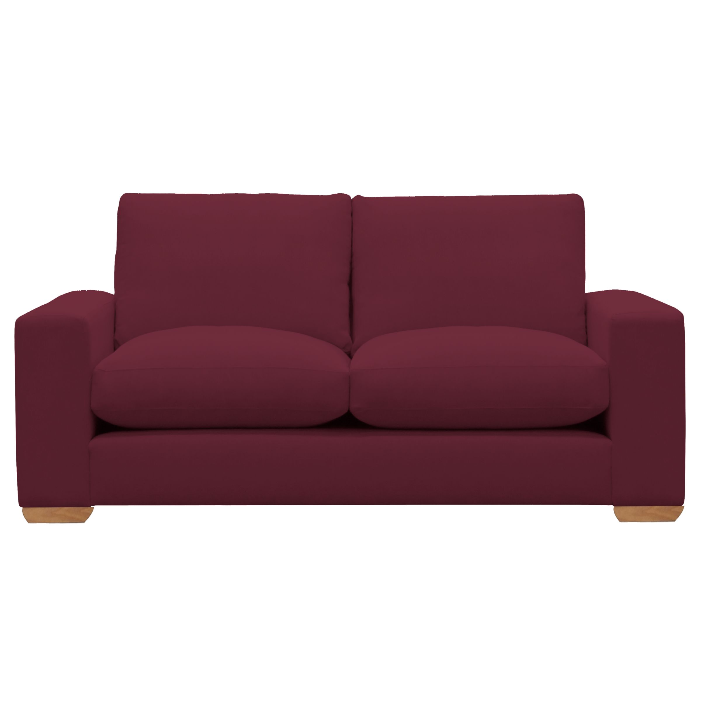 John Lewis Options Wide Arm Medium Sofa, Linley Mulberry, width 183cm
