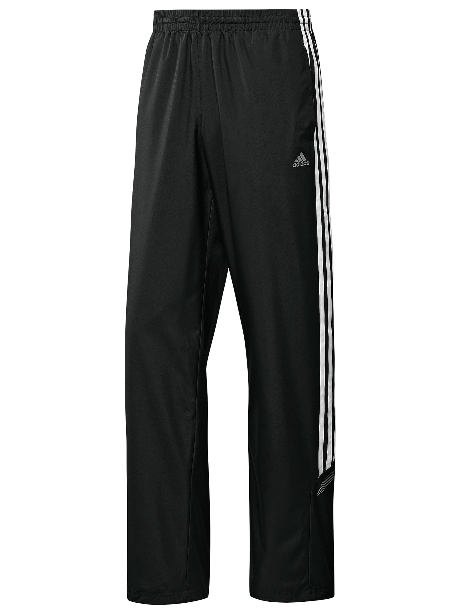 Adidas Climaproof&reg; Essential 3 Stripe Woven Track Pants, Black