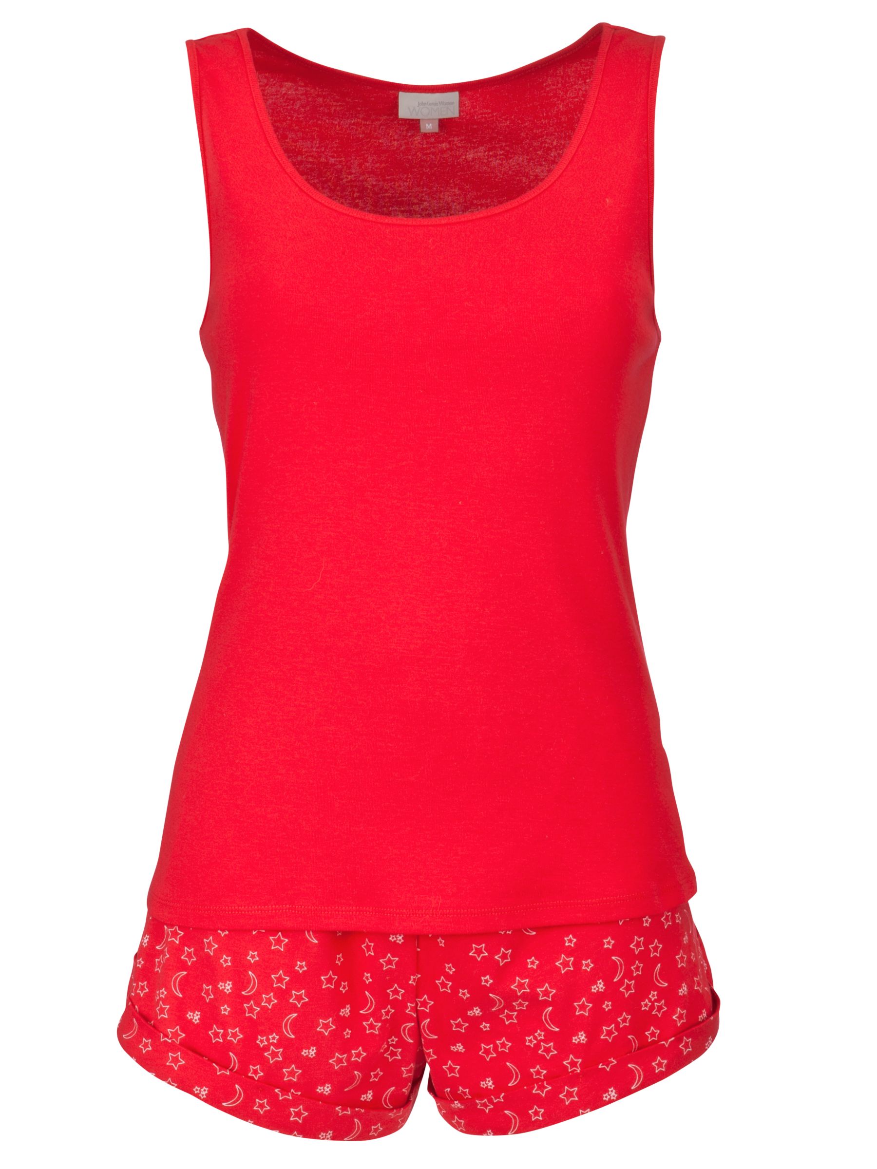 John Lewis Star Print Pyjama Gift Set, Red