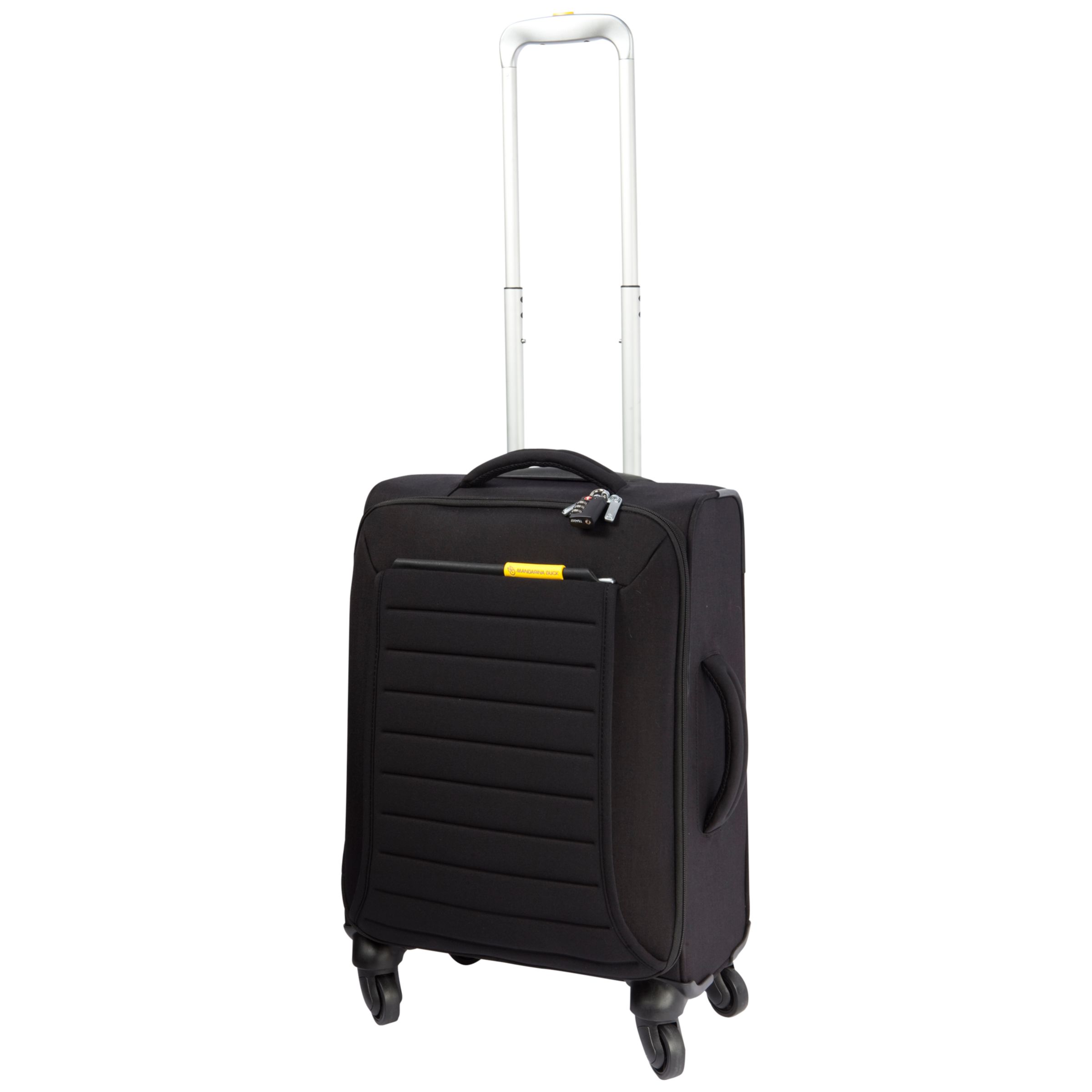 Mandarina Duck Feather 4-Wheel Spinner Suitcase, Black