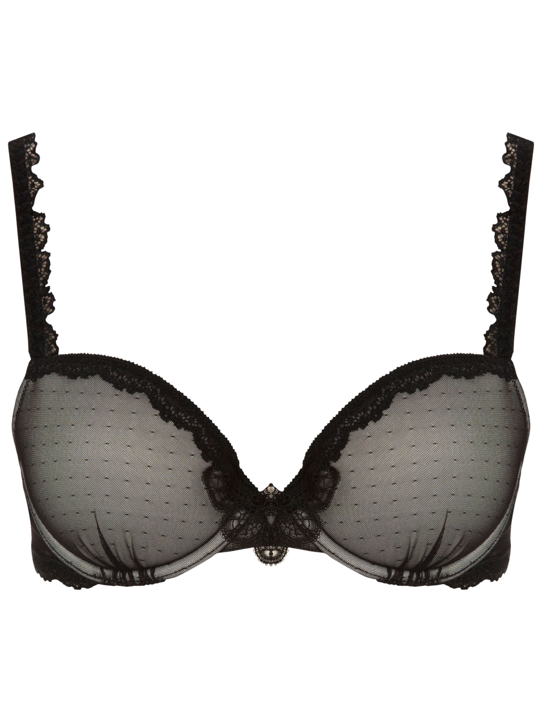 Lovable Macram&egrave; Seduction Plunge Bra, Black