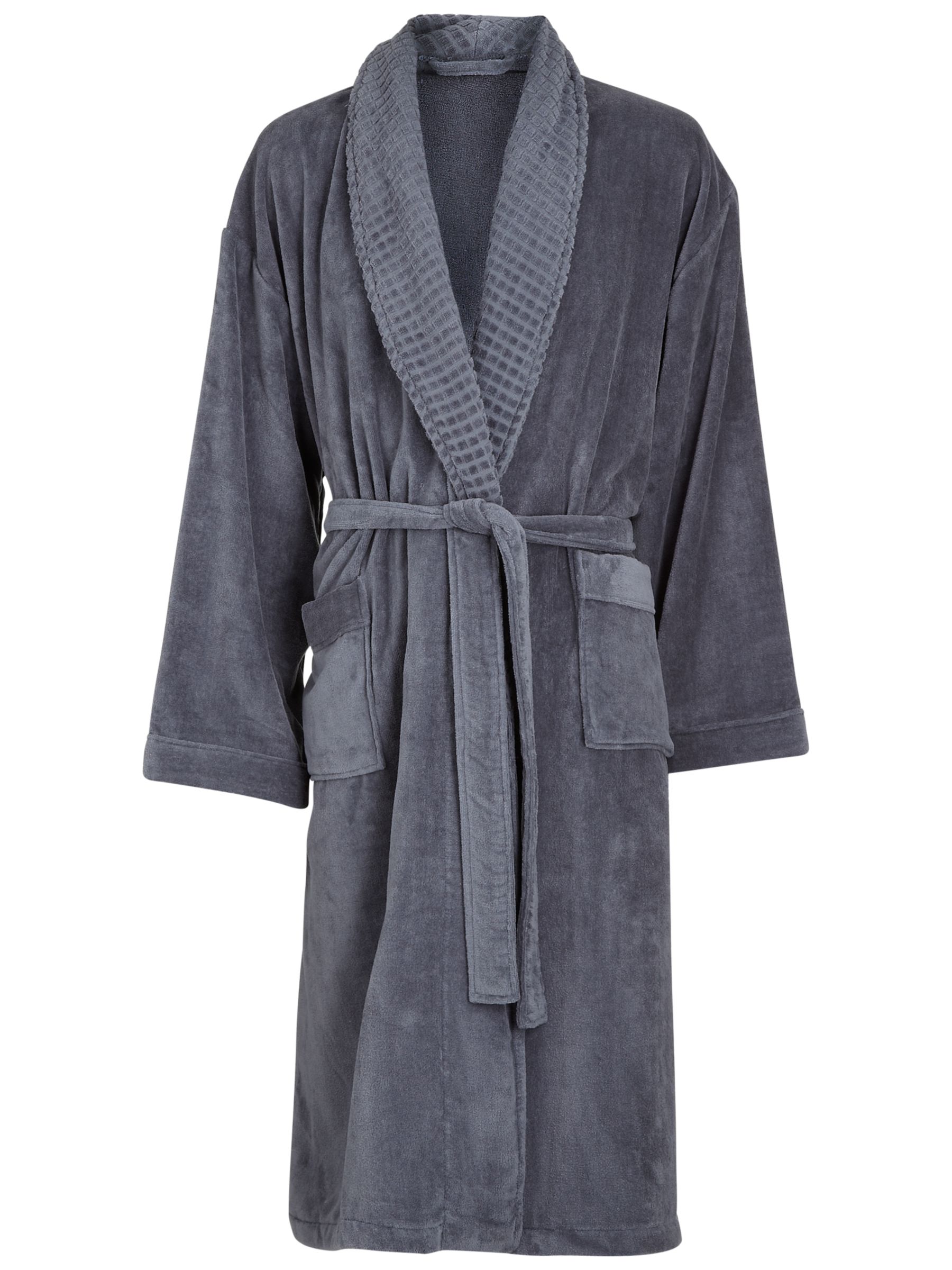 John Lewis Spa Unisex Bathrobe, Midnight