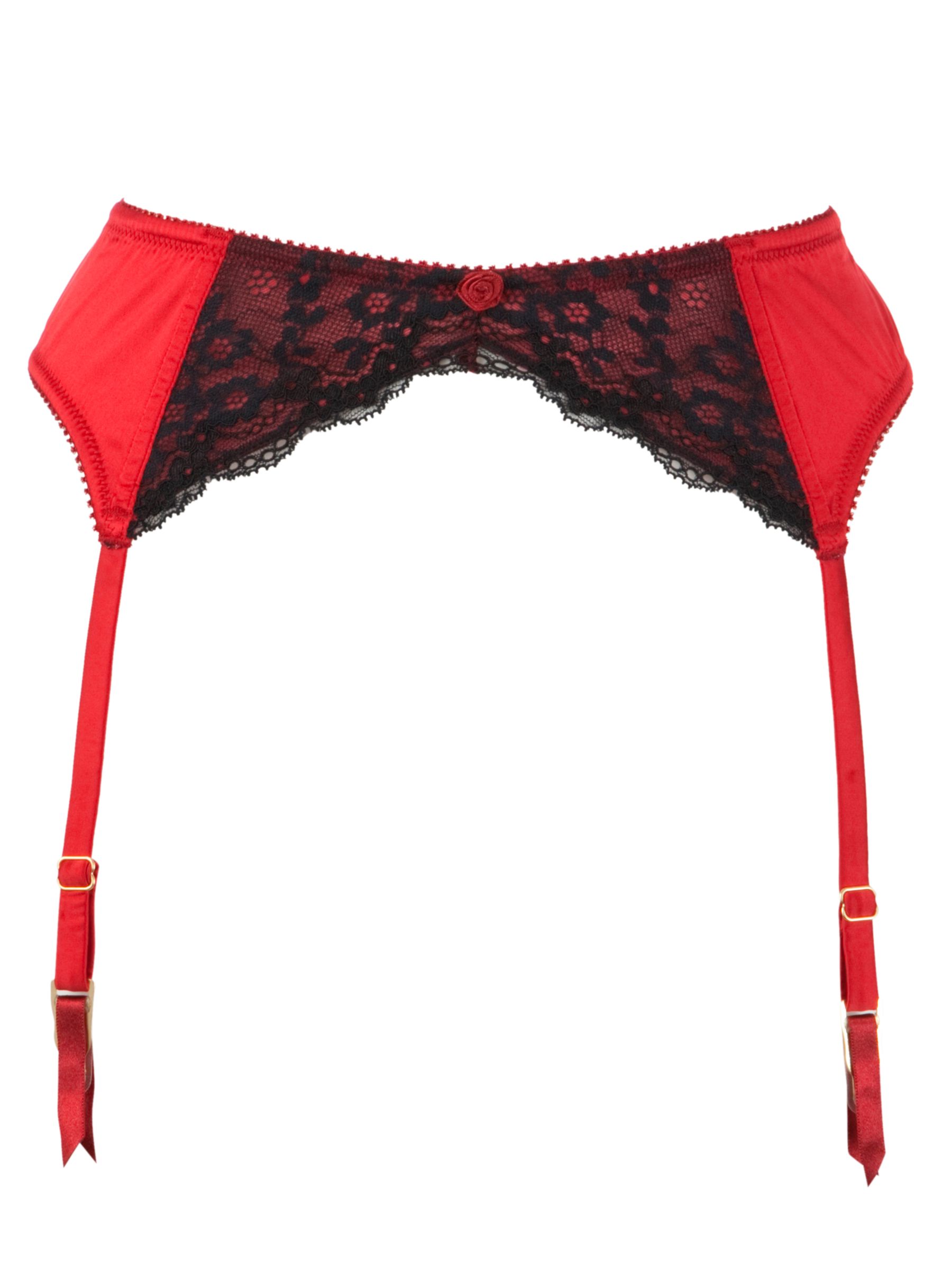 COLLECTION by John Lewis Arabella Suspender Belt, Red/Black