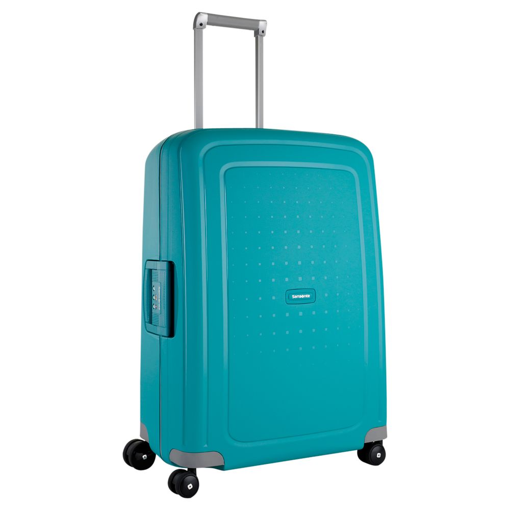 Samsonite S'Cure 4-Wheel Spinner Suitcase, Aqua