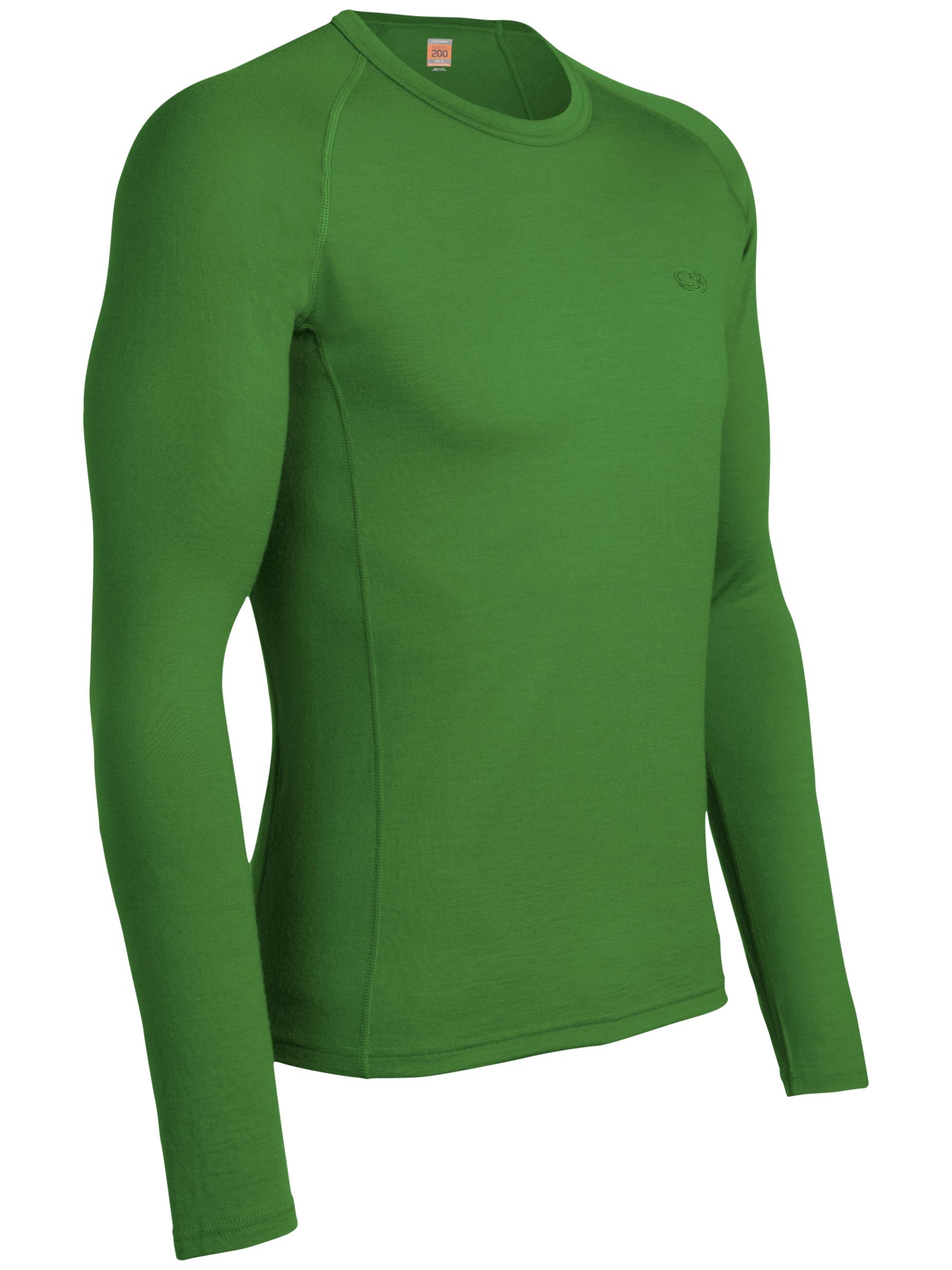 Icebreaker Men's Bodyfit 200 Oasis Crewe Top, Grass