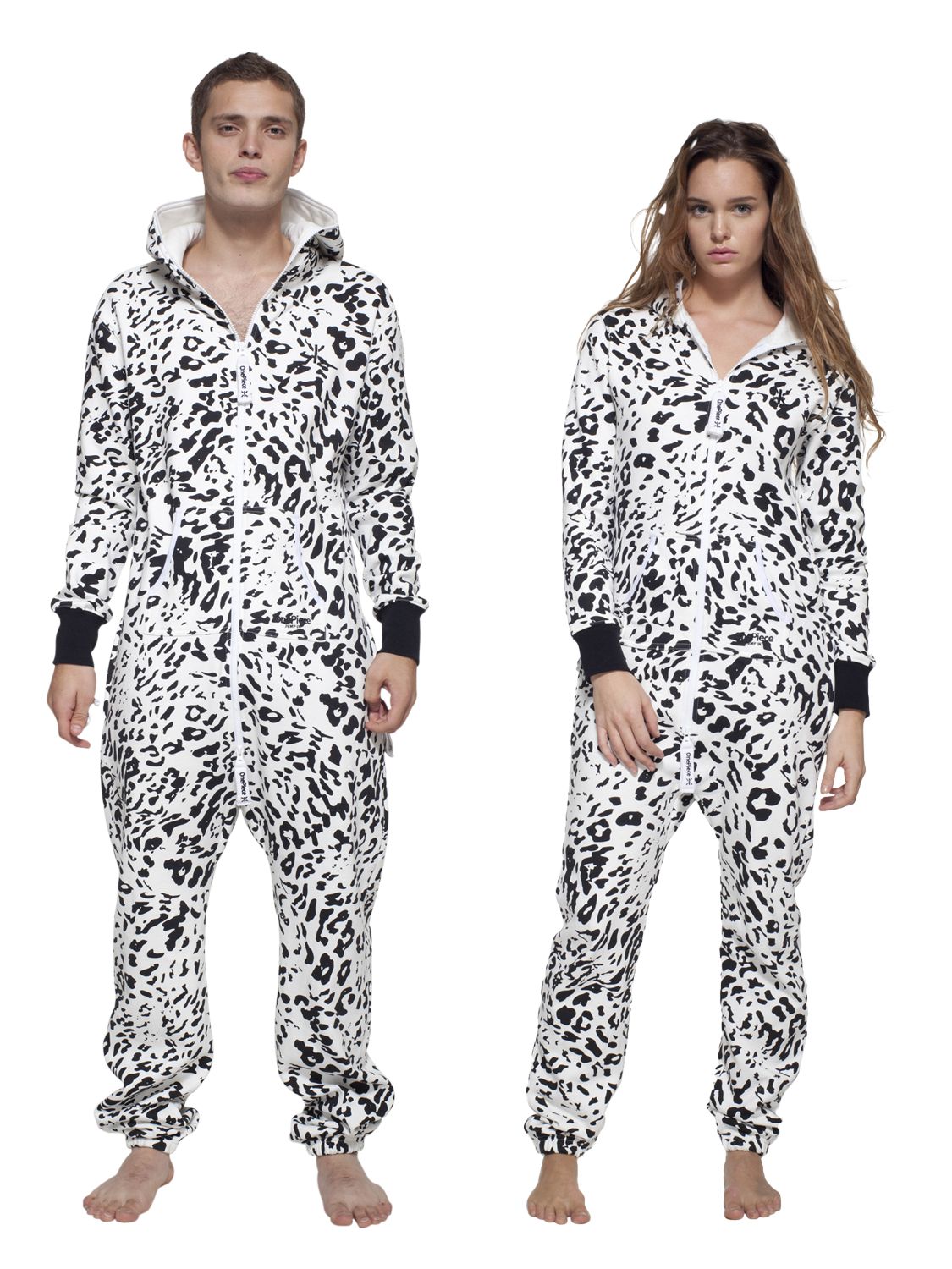 OnePiece Snow Leopard Unisex Original Lightweight Cotton Onesie, White