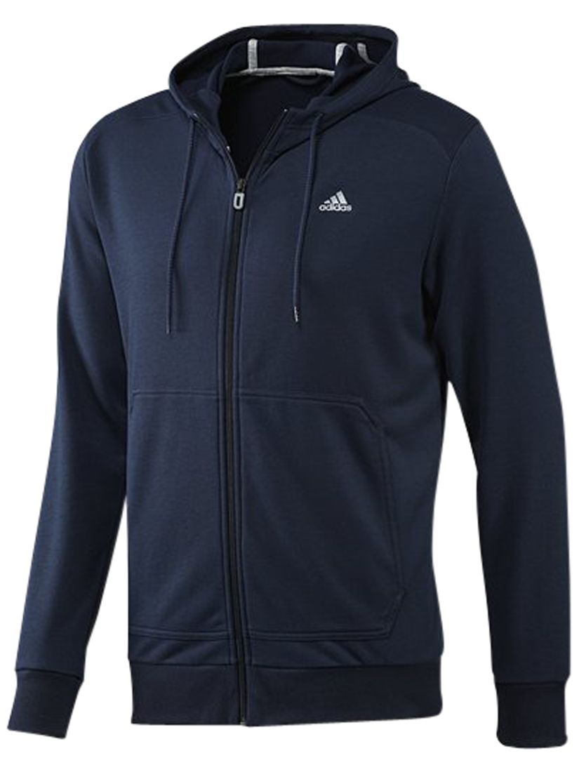 Adidas Prime Zip Through Hoodie, Collegiate Navy/Tech Grey