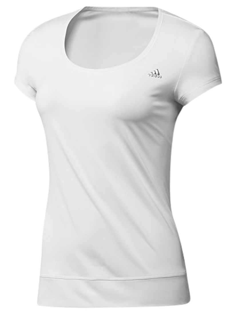 Adidas Essentials T-Shirt, White/Silver