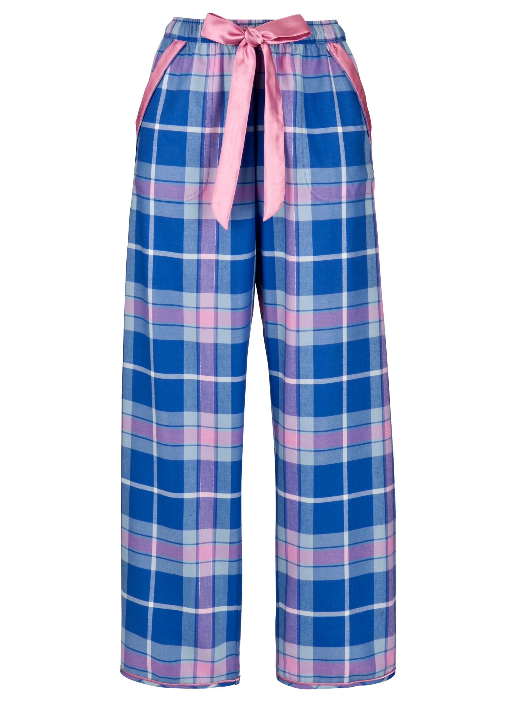 Cyberjammies Cornflower Checked Pyjama Bottoms, Blue