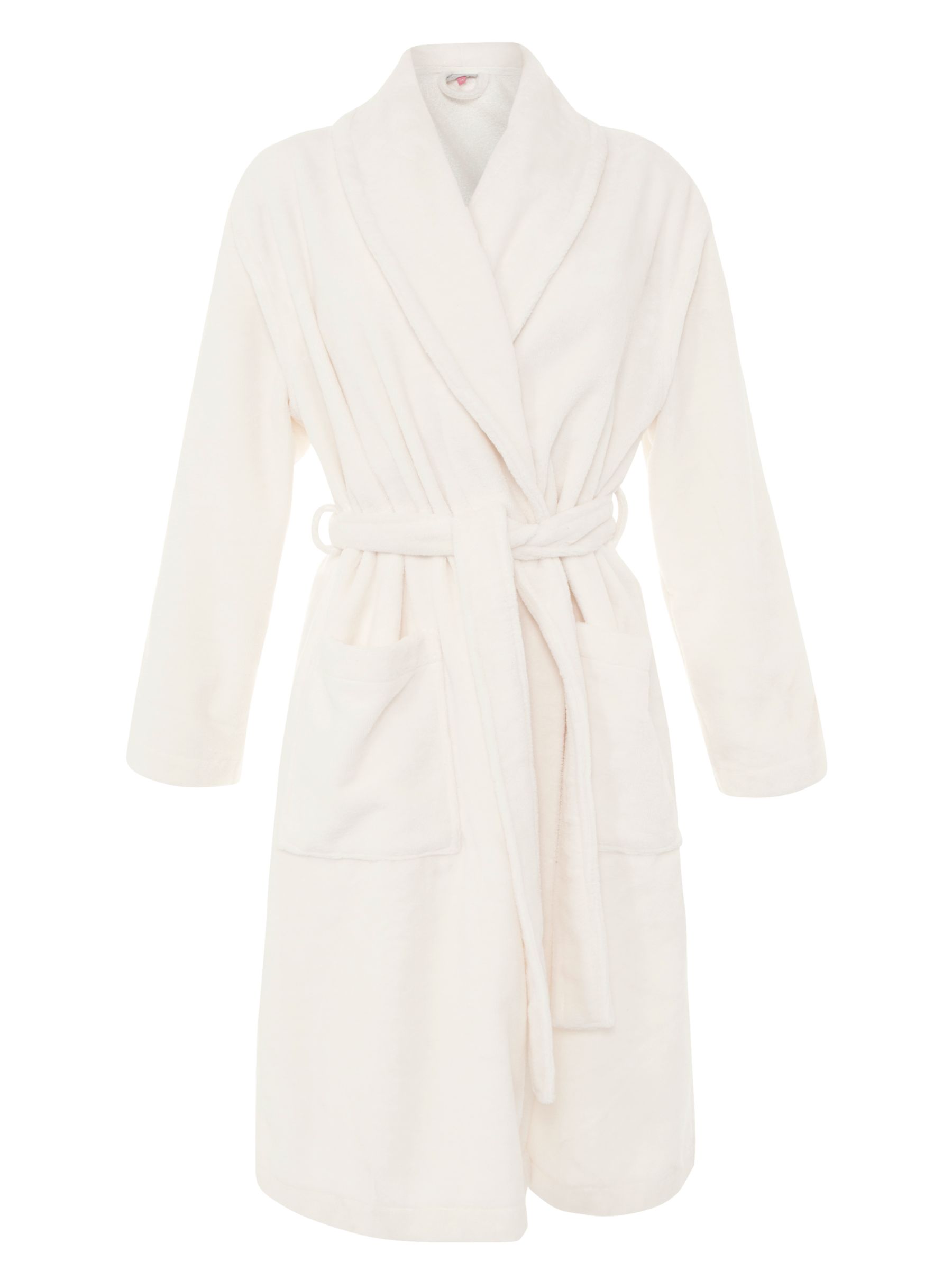 John Lewis Velour Robe, Cream