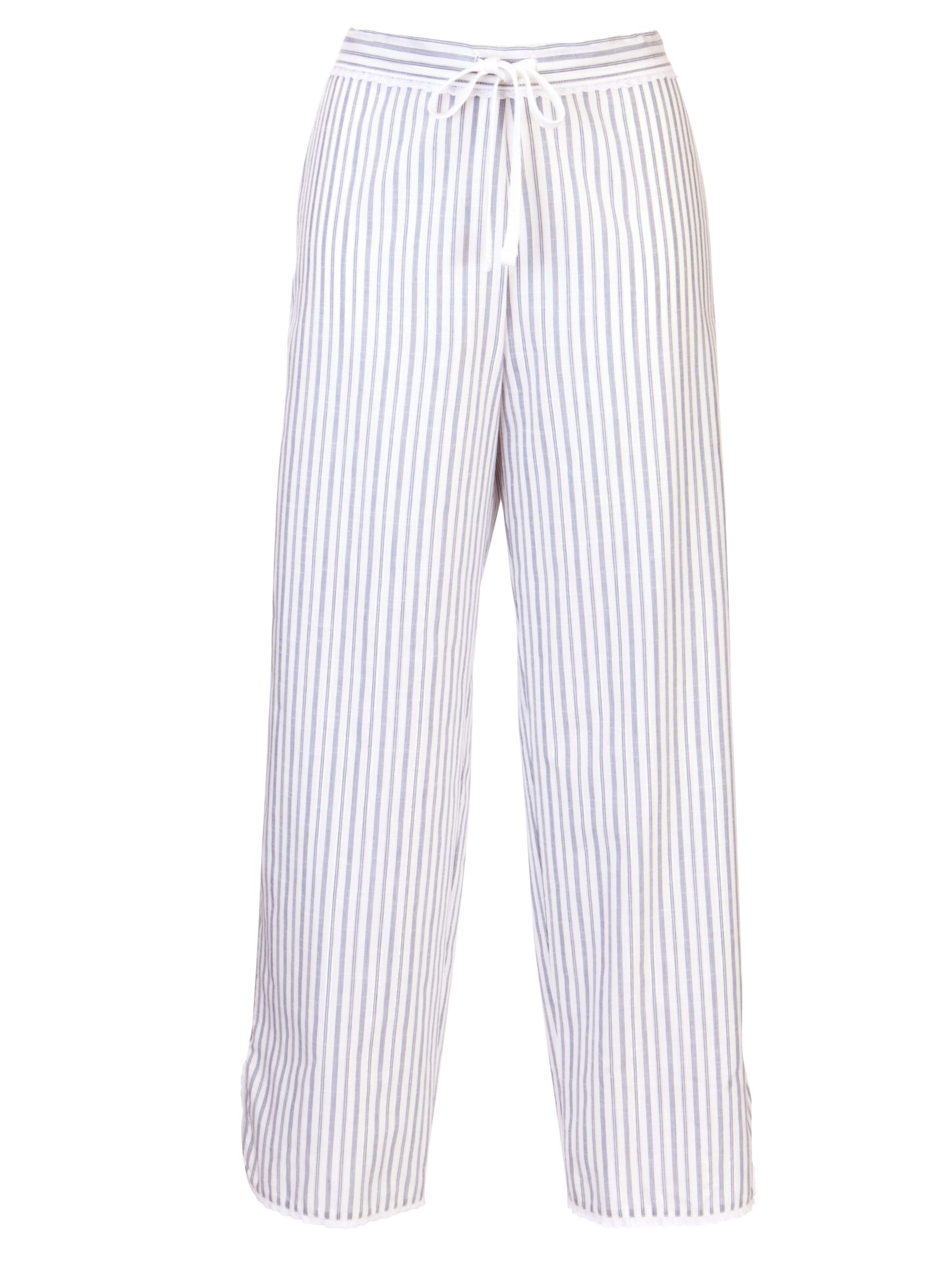 Cyberjammies China Blue Stripe Pyjama Bottoms, Blue/White